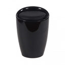 SGABELLO POUF IN ABS CON CUSCINO IN ECOPELLE