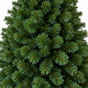 Albero di Natale Artificiale in PVC Folto e Verde con Base in Metallo