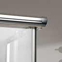 Cabine de douche 70x100 en verre trempé sérigraphié 6mm avec installation adaptable mod. Katariina