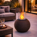 Camino a bioetanolo da pavimento per interno esterno fiamma viva