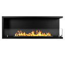 Camino a Bioetanolo da Incasso Biocamino da Parete Angolare, 1,25 lt Riscaldamento 30 m2, Bruciatore in Acciaio, Apertura DX 120 cm1