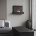 Camino a Bioetanolo da Pavimento o Muro Bruciatore 1.3 Litri Nero, Moderno