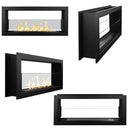 Camino a Bioetanolo da Incasso Biocamino da Parete Bifacciale, 1,5 lt Riscaldamento 30 m2, Bruciatore in Acciaio - 90 cm6