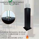 Bioethanol Fireplace, Indoor or Outdoor Biofireplace, Heated Volume 30 m2, 0.7 lt