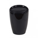 SGABELLO POUF IN ABS CON CUSCINO IN ECOPELLE