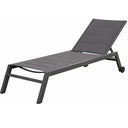 Lettino prendisole sdraio giardino con ruote schienale reclinabile piscina terrazzo