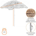 Ombrellone da giardino 200 cm palo centrale inclinabile per piscina terrazza lido