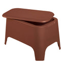 Salotto da giardino esterno divano sedie e tavolino 4 posti in plastica design outdoor moderno