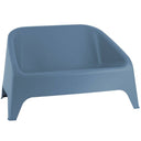 Set salotto da giardino esterno 4 posti divano tavolino poltrone con braccioli plastica alta qualità