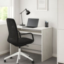 Scrivania Pc per Ufficio e Cameretta, Tavolo Computer 2 Ripiani - Bianco 79x43x78 cm