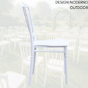 Sedia da Giardino Esterno Impilabile Trudy 40x39x92 cm