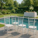 Sedia da Giardino Esterno Impilabile Contract 41x43x92 cm