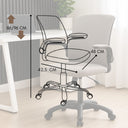 Sedia da Ufficio Ergonomica Girevole, Braccioli Reclinabili, Imbottita