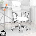 Sedia da Ufficio Ergonomica Poltrona Girevole con Braccioli, Altezza Regolabile