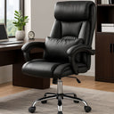 Sedia da Ufficio Poltrona Girevole Ergonomica con Braccioli e Poggiatesta