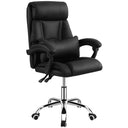 Sedia da Ufficio con Braccioli e Poggiatesta Imbottita Nera