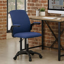 Sedia da Ufficio Ergonomica Girevole, Braccioli Reclinabili, Imbottita