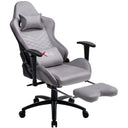 Sedia Gaming Poltrona da Ufficio Ergonomica con Supporto Lombare Braccioli e Poggiapiedi Estraibili per Pc PS5 e Xbox