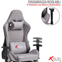 Sedia Gaming Poltrona da Ufficio Ergonomica con Supporto Lombare Braccioli e Poggiapiedi Estraibili per Pc PS5 e Xbox Altezza Regolabile