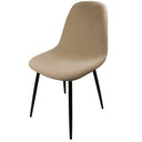 Set 4 Sedia Sala da Pranzo Imbottita Bouclé Design Moderno Impilabile