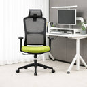 Sedia da ufficio ergonomica girevole poltrona da scrivania con supporto lombare e poggiatesta