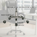 Sedia da Ufficio Poltrona Ergonomica Imbottita Girevole con Braccioli e Poggiatesta