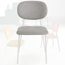 Set 4 Sedie Sala da Pranzo Imbottite in Tessuto cm 48x86h