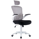 Sedia da Ufficio Girevole Ergonomica con Braccioli e Poggiatesta con Supporto Lombare Altezza Regolabile