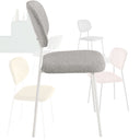 Set 4 Sedie Sala da Pranzo Imbottite in Tessuto cm 48x86h