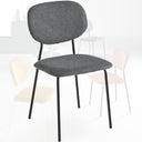 Set 4 Sedie Sala da Pranzo Imbottite in Tessuto cm 48x86h