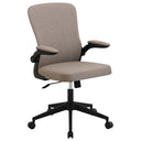 Sedia da Ufficio Ergonomica Girevole, Poltrona con Braccioli Pieghevoli