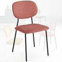 Set 4 Sedie Sala da Pranzo Imbottite in Tessuto cm 48x86h