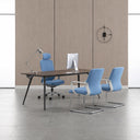 Sedie sala d'attesa visitatore con braccioli tessuto imbottito