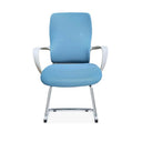 Set 2 sedie ufficio sala d'attesa poltrone visitatore per riunioni conferenza con braccioli imbottite