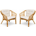 Salotto da giardino esterno divano poltrone e tavolino con cuscini design