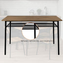 Set Tavolo e Sedie da Pranzo per Cucina 4 Posti Industrial