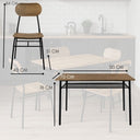 Set Tavolo e Sedie da Pranzo per Cucina 4 Posti Industrial