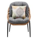 Set tavolo e sedie in rattan intrecciato mobili da esterno 2 posti design outdoor bistrot