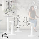 Sgabello con Poggiapiedi Design TOOL STOOL PLUST 40x74 cm