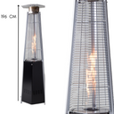 Pyramid Gas Stove with Wheels, 12.5 kW Heating, for Bars and Restaurants - 196 cm