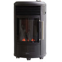 Stufa a Gas Portatile con Ruote, Basso Consumo, Fiamma Viva Riscalda fino 44 m2