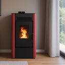 Stufa a Pellet Ventilata Certificazione A+ Serbatoio 15 kg riscaldamento