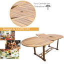 Tavolo Allungabile da Giardino in Legno d’Acacia 150/200 - 180/240 cm
