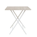 Tavolo Pieghevole Richiudibile Effetto Cemento per Interno Esterno cm 120x80