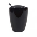 SGABELLO POUF IN ABS CON CUSCINO IN ECOPELLE