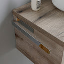 Mobile Bagno Sospeso 80Cm Con Lavabo Tondo Bianco | Kos