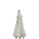 ZIK Parasol de jardin pour extérieur mât métallique central, dessus polyester, inclinable - Ø 230 cm Blanc