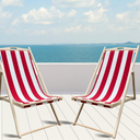 ZIK Set 2 Sedie Sdraio da Giardino Esterno, Lettino Pieghevole Relax Spiaggia, Sdraio Prendisole in Legno Regolabile – 52x101x91